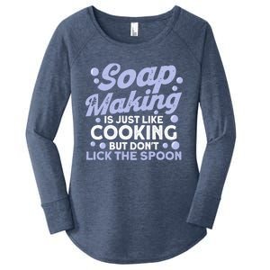 Soap Making Lovers Don't Lick The Spoon Soap Maker Great Gift Women's Perfect Tri Tunic Long Sleeve Shirt