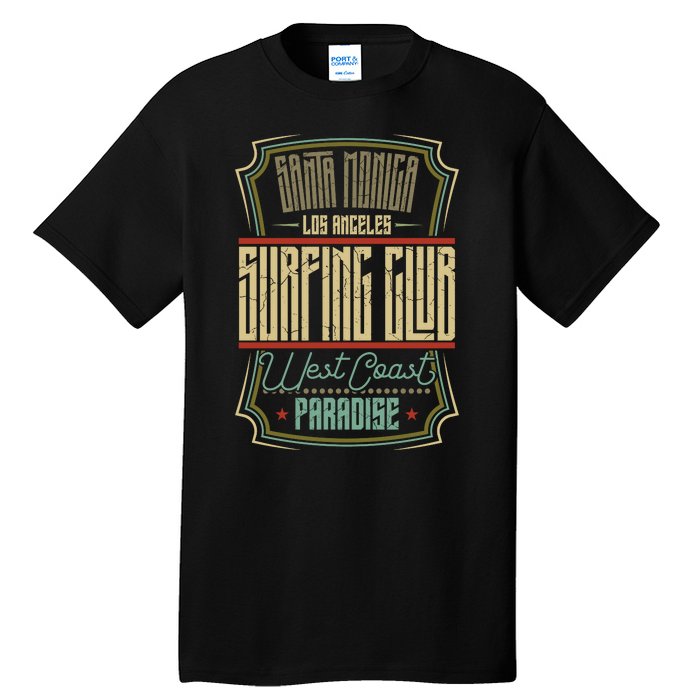 Santa Monica Los Angeles Surfing Club Tall T-Shirt