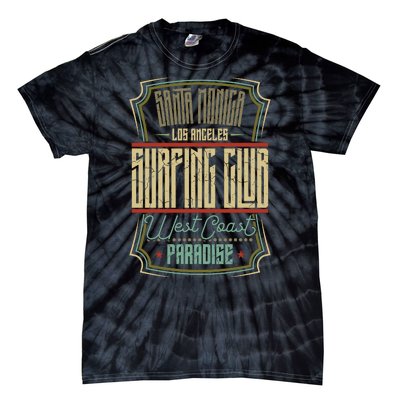 Santa Monica Los Angeles Surfing Club Tie-Dye T-Shirt