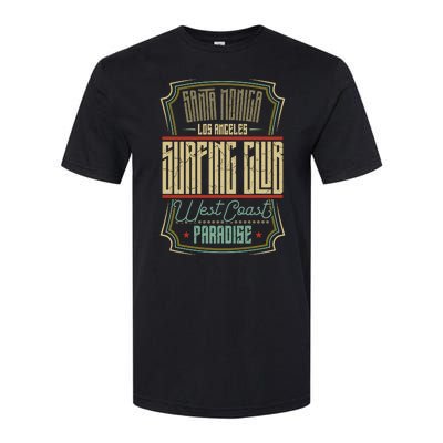 Santa Monica Los Angeles Surfing Club Softstyle CVC T-Shirt