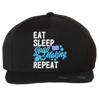 Soap Making Lovers Eat Sleep Soap Maker Gift Wool Snapback Cap
