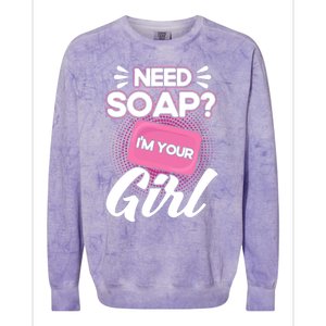 Soap Making Lovers I'm Your Soap Maker Cool Gift Colorblast Crewneck Sweatshirt