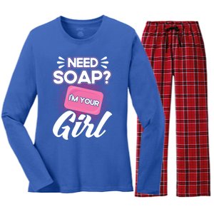 Soap Making Lovers I'm Your Soap Maker Cool Gift Women's Long Sleeve Flannel Pajama Set 