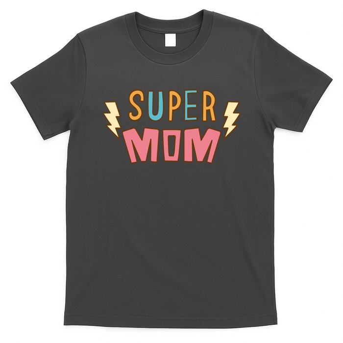 Super Mom Lighting Bolt Gift T-Shirt