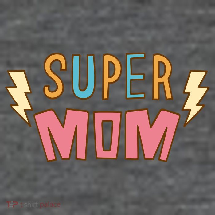 Super Mom Lighting Bolt Gift Premium T-Shirt