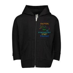 Singing Music Lover Caution May Start Singing Toddler Zip Fleece Hoodie