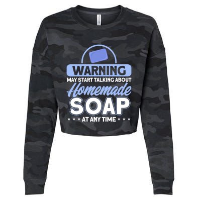 Soap Making Lovers Homemade Soap Maker Gift Cropped Pullover Crew