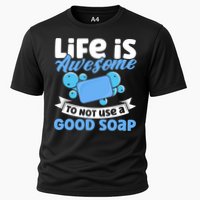 Soap Making Lovers Life Is Awesome Good Soap Maker Gift Performance Shirt