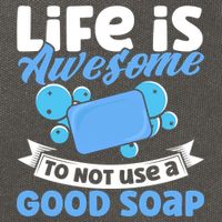 Soap Making Lovers Life Is Awesome Good Soap Maker Gift Cotton Canvas Backpack