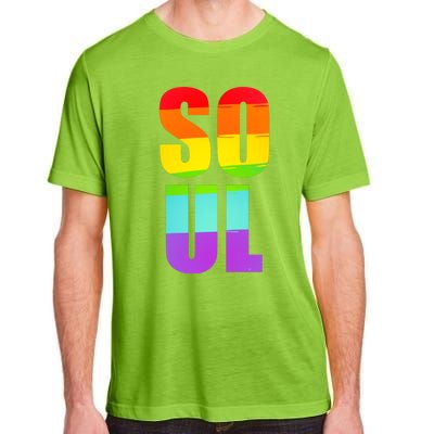 Soul Mate Lgbtq Pride Matching Gay Lesbian Couple Rainbow Gift Adult ChromaSoft Performance T-Shirt