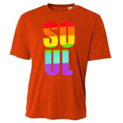 Soul Mate Lgbtq Pride Matching Gay Lesbian Couple Rainbow Gift Cooling Performance Crew T-Shirt