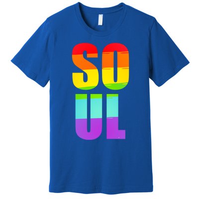 Soul Mate Lgbtq Pride Matching Gay Lesbian Couple Rainbow Gift Premium T-Shirt