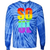 Soul Mate Lgbtq Pride Matching Gay Lesbian Couple Rainbow Gift Tie-Dye Long Sleeve Shirt