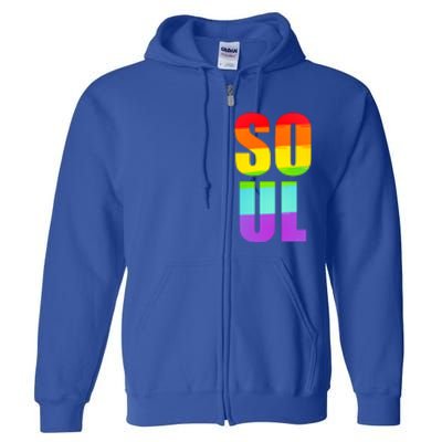 Soul Mate Lgbtq Pride Matching Gay Lesbian Couple Rainbow Gift Full Zip Hoodie