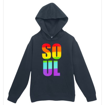 Soul Mate Lgbtq Pride Matching Gay Lesbian Couple Rainbow Gift Urban Pullover Hoodie