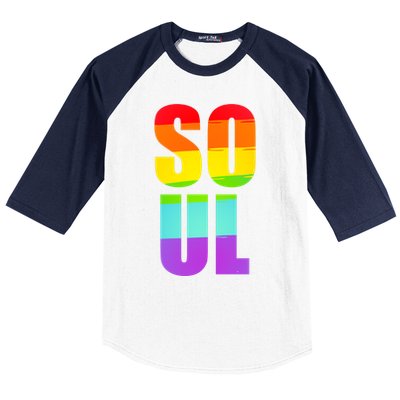 Soul Mate Lgbtq Pride Matching Gay Lesbian Couple Rainbow Gift Baseball Sleeve Shirt