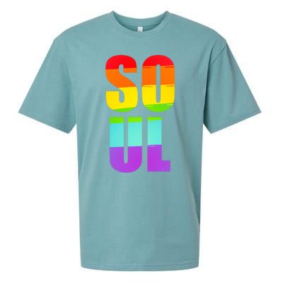 Soul Mate Lgbtq Pride Matching Gay Lesbian Couple Rainbow Gift Sueded Cloud Jersey T-Shirt