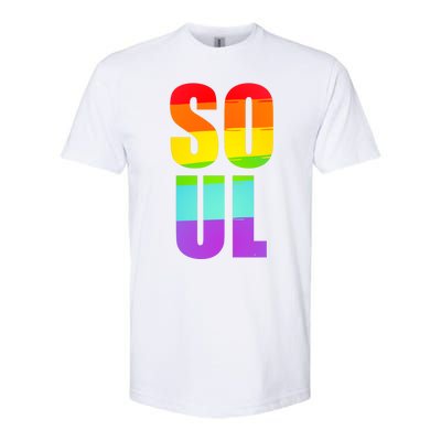 Soul Mate Lgbtq Pride Matching Gay Lesbian Couple Rainbow Gift Softstyle CVC T-Shirt