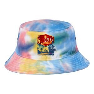 Santa Monica LA Los Angeles Retro Surf Beach Tie Dye Newport Bucket Hat