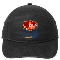 Santa Monica LA Los Angeles Retro Surf Beach 7-Panel Snapback Hat