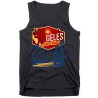 Santa Monica LA Los Angeles Retro Surf Beach Tank Top