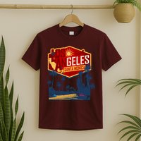 Santa Monica LA Los Angeles Retro Surf Beach T-Shirt