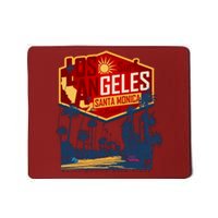 Santa Monica LA Los Angeles Retro Surf Beach Mousepad