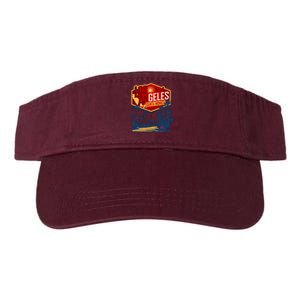 Santa Monica LA Los Angeles Retro Surf Beach Valucap Bio-Washed Visor