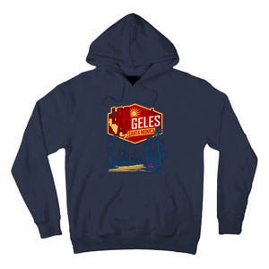 Santa Monica LA Los Angeles Retro Surf Beach Tall Hoodie