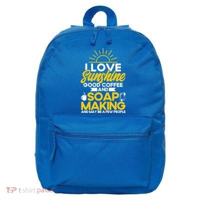 Soap Making Lovers Sunshine Good Coffee Soap Maker Cute Gift 16 in Basic Backpack