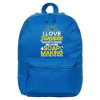 Soap Making Lovers Sunshine Good Coffee Soap Maker Cute Gift 16 in Basic Backpack