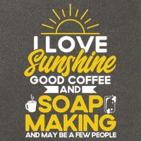 Soap Making Lovers Sunshine Good Coffee Soap Maker Cute Gift Cotton Canvas Backpack