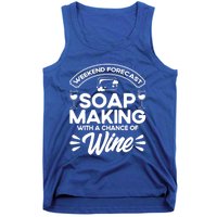 Soap Making Lovers Weekend Forecast Soap Maker Gift Tank Top