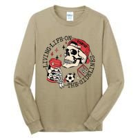 Soccer Mama Living Life On The Sidelines Skeleton Coffee Tall Long Sleeve T-Shirt