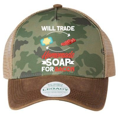 Soap Making Lovers Will Trade Bacon Homemade Soap Maker Gift Legacy Tie Dye Trucker Hat