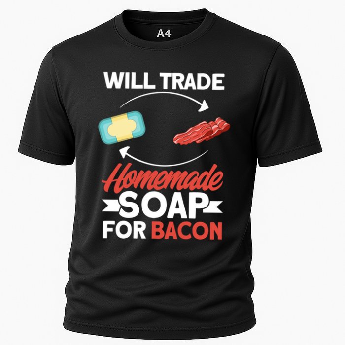 Soap Making Lovers Will Trade Bacon Homemade Soap Maker Gift Cooling Performance Crew T-Shirt