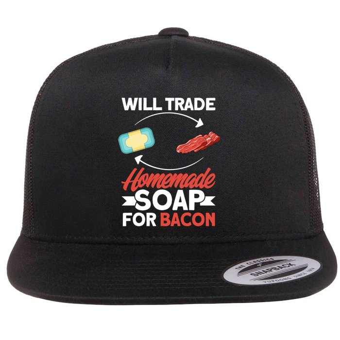 Soap Making Lovers Will Trade Bacon Homemade Soap Maker Gift Flatbill Hat