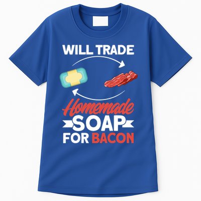 Soap Making Lovers Will Trade Bacon Homemade Soap Maker Gift Tall T-Shirt