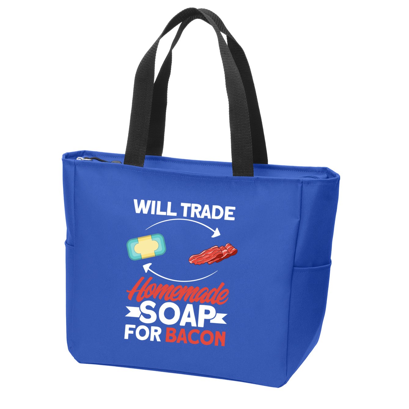 Soap Making Lovers Will Trade Bacon Homemade Soap Maker Gift Zip Tote Bag