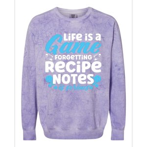 Soap Making Lovers Life Is A Game Recipe Notes Soap Maker Funny Gift Colorblast Crewneck Sweatshirt