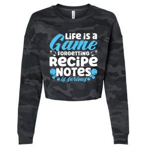 Soap Making Lovers Life Is A Game Recipe Notes Soap Maker Funny Gift Cropped Pullover Crew