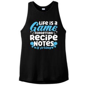 Soap Making Lovers Life Is A Game Recipe Notes Soap Maker Funny Gift Ladies PosiCharge Tri-Blend Wicking Tank