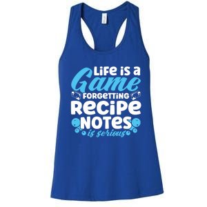 Soap Making Lovers Life Is A Game Recipe Notes Soap Maker Funny Gift Women's Racerback Tank