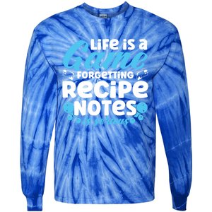 Soap Making Lovers Life Is A Game Recipe Notes Soap Maker Funny Gift Tie-Dye Long Sleeve Shirt