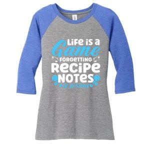 Soap Making Lovers Life Is A Game Recipe Notes Soap Maker Funny Gift Women's Tri-Blend 3/4-Sleeve Raglan Shirt