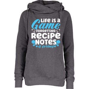 Soap Making Lovers Life Is A Game Recipe Notes Soap Maker Funny Gift Womens Funnel Neck Pullover Hood