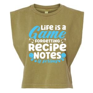 Soap Making Lovers Life Is A Game Recipe Notes Soap Maker Funny Gift Garment-Dyed Women's Muscle Tee