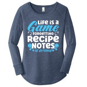 Soap Making Lovers Life Is A Game Recipe Notes Soap Maker Funny Gift Women's Perfect Tri Tunic Long Sleeve Shirt