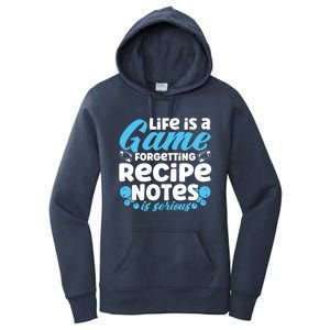 Soap Making Lovers Life Is A Game Recipe Notes Soap Maker Funny Gift Women's Pullover Hoodie