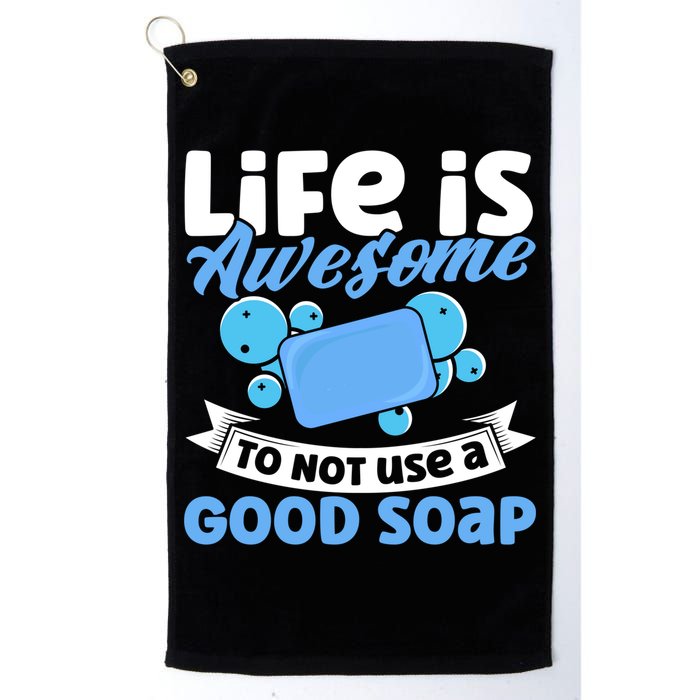 Soap Making Lovers Life Is Awesome Good Soap Maker Cool Gift Golf Towel